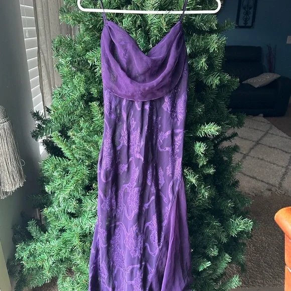 light purple ruffle dress Baltic Born Womens Savannah Tiered Maxi Dress | Light Purple main image 0